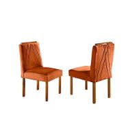 Conjunto Sala De Jantar 4 Lugares Mesa Com Tampo Em Vidro E Cadeiras Veludo Móveis off-white - 5