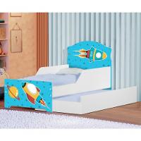 Mini Cama Infantil Com Auxiliar Pop Foguete Com Colchões - 2