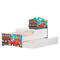 Mini Cama Infantil Com Auxiliar Pop Resgate Bombeiro - 5