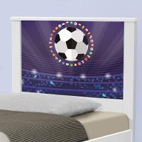 Cama Solteiro Adesivada Futebol Estádio Com Colchão - 3