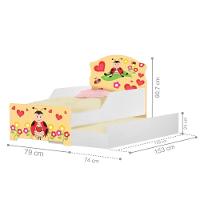 Mini Cama Infantil Com Auxiliar Menina Joaninha Com Colchões