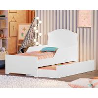 Mini Cama Infantil Com Auxiliar Branco Deluxe - 1