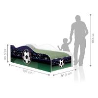 Cama Fun Futebol Bandeiras Solteiro Com Colchão - 2