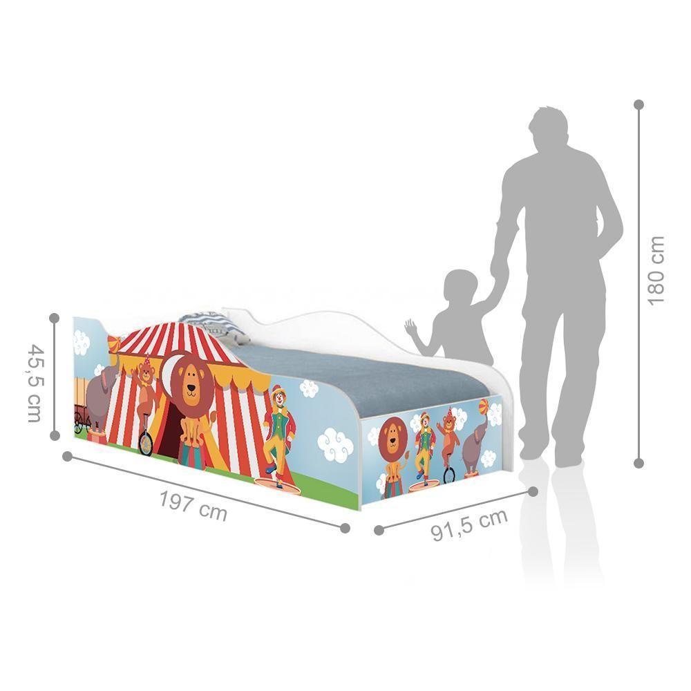 Cama Fun Circo Solteiro Com Colchão - 5