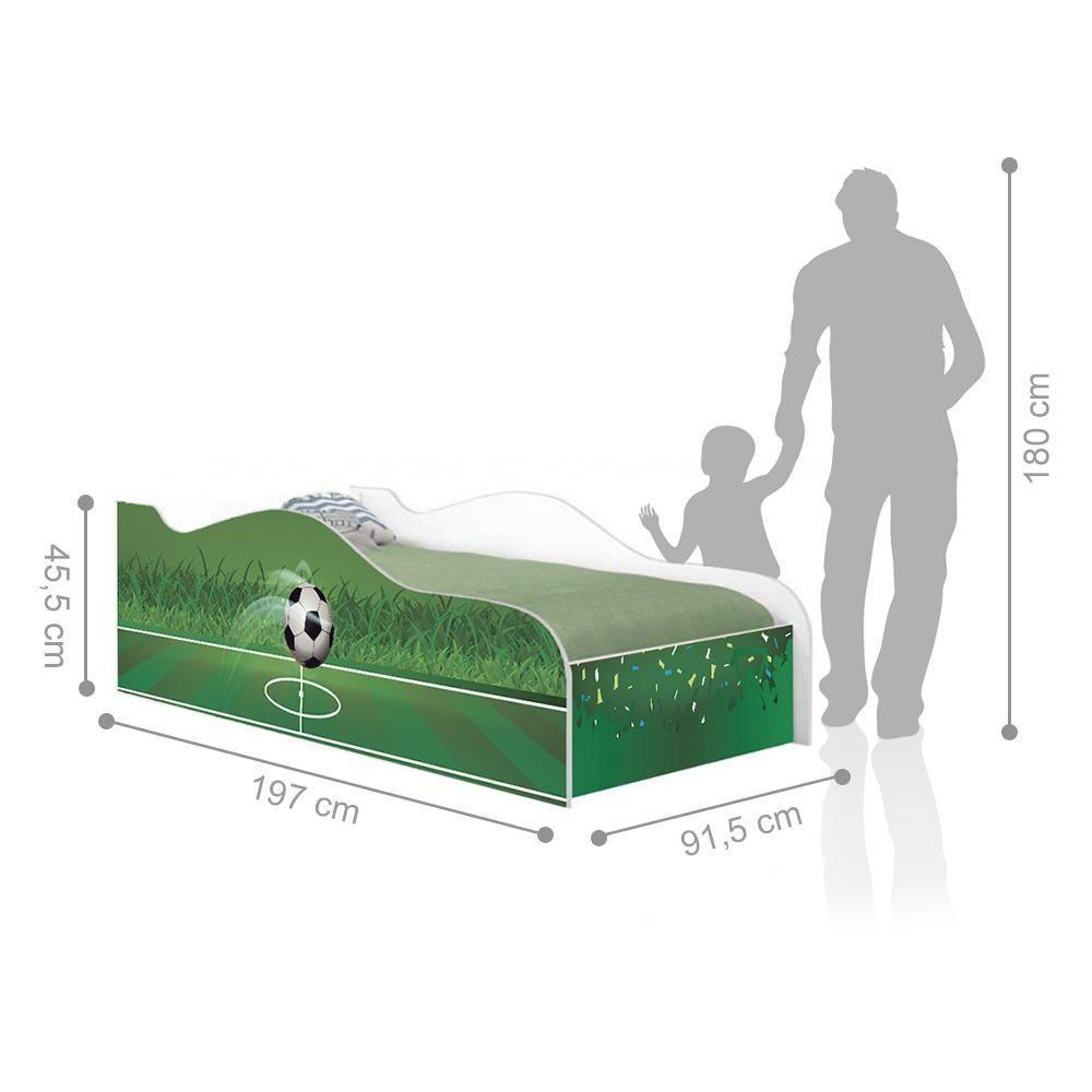 Cama Fun Futebol Solteiro Com Colchão - 2