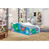 Cama Fun Fundo Do Mar Peixes Solteiro Com Colchão