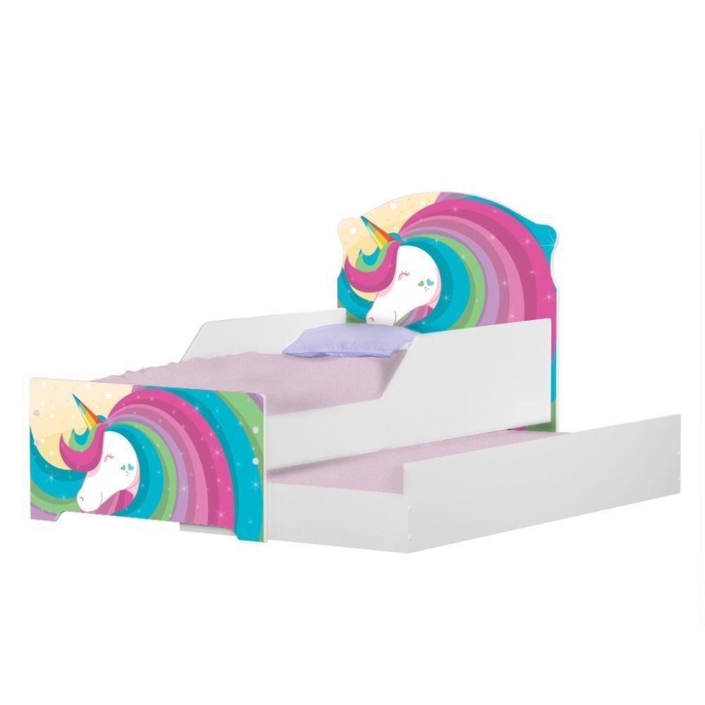 Mini Cama Infantil Com Auxiliar Pop Lindo Unicórnio - 3