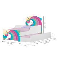 Mini Cama Infantil Com Auxiliar Pop Lindo Unicórnio - 4
