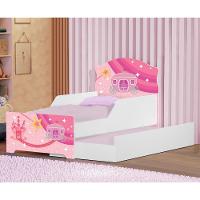 Mini Cama Infantil Com Auxiliar Pop Carruagem Rosa - 1