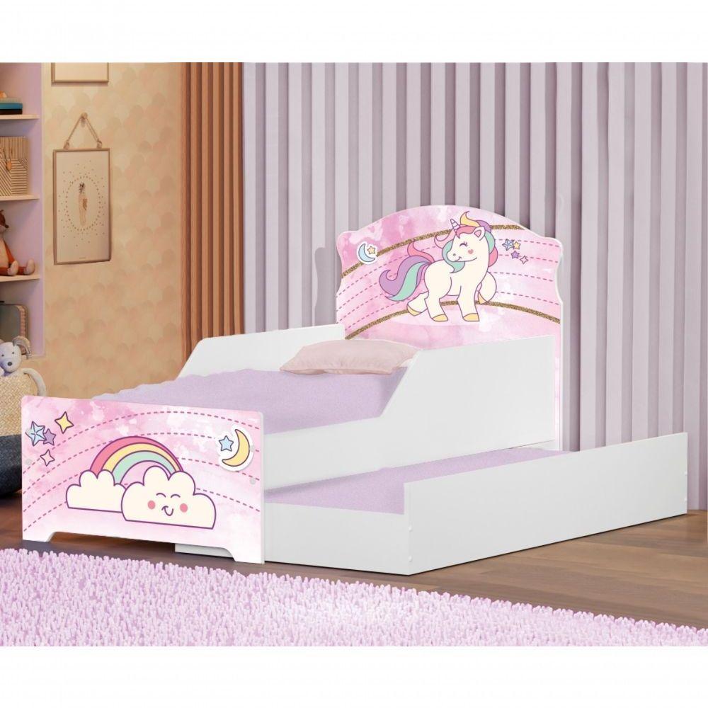 Mini Cama Infantil Com Auxiliar Pop Unicórnio - 3