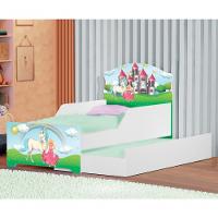 Mini Cama Infantil Com Auxiliar Reino Princesa Com Colchões - 2