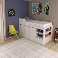 Cama Infantil Juvenil Multifuncional Cm8021 Mdp Branco G69 - Gran Belo - 5