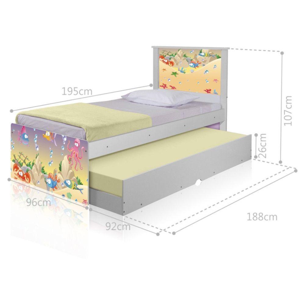 Bicama Fundo Do Mar Feliz Com Colchões - 5