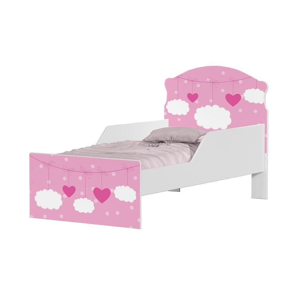 Cama Infantil Nuvem Rosa Menina - 4
