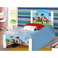 Cama Solteiro Infantil Cães Colchão Branco - 1