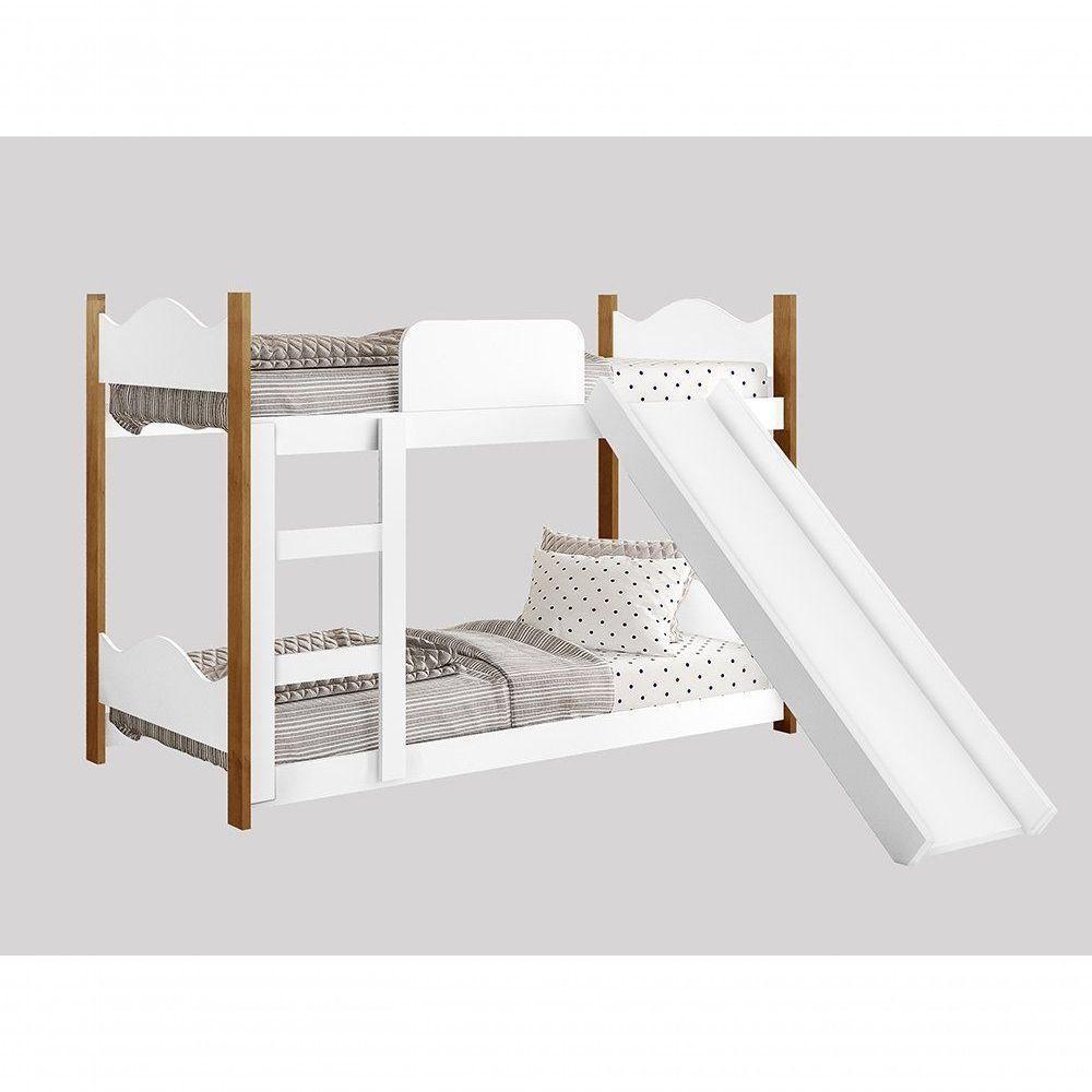 Beliche Infantil Encanto Branco Grenat Com Escorregador - Gabrielli Móveis - 2