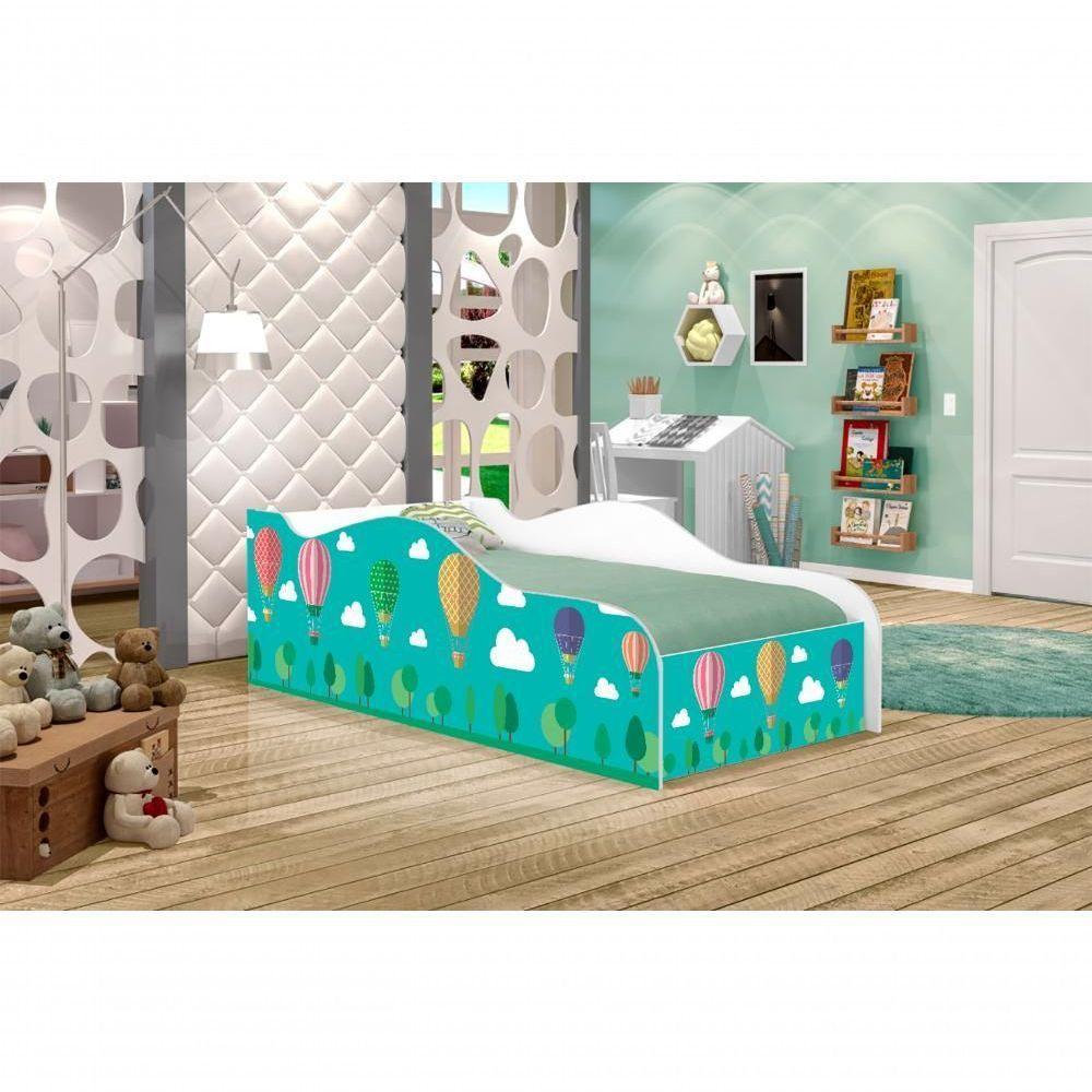 Cama Fun Balão No Céu Solteiro Com Colchão - 4