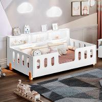 Cama Infantil Design Montessoriana Com Nicho Branca Branco - 1