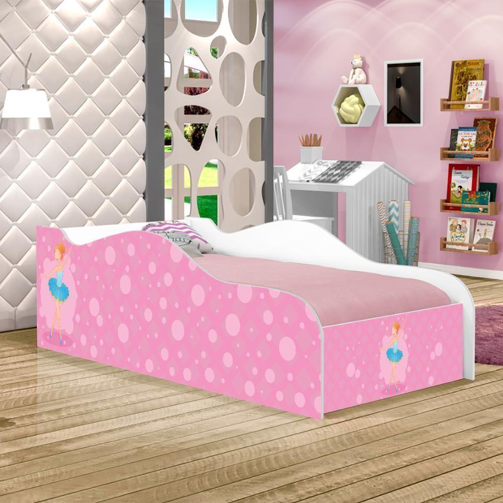 Cama Fun Bailarina Solteiro Com Colchão - 1
