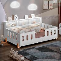 Cama De Criança Infant Montessoriana Led Nina Com Nicho - Branco Acompanha Luminária Led - Branco - 5