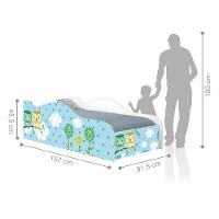 Cama Fun Corujinhas Solteiro Com Colchão