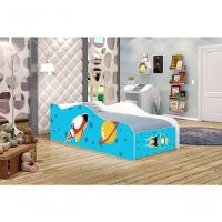 Cama Fun Foguete Espacial Solteiro Com Colchão - 3