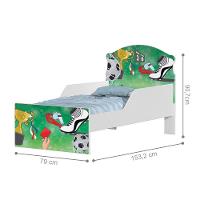 Mini Cama Partida De Futebol Com Colchão - 3