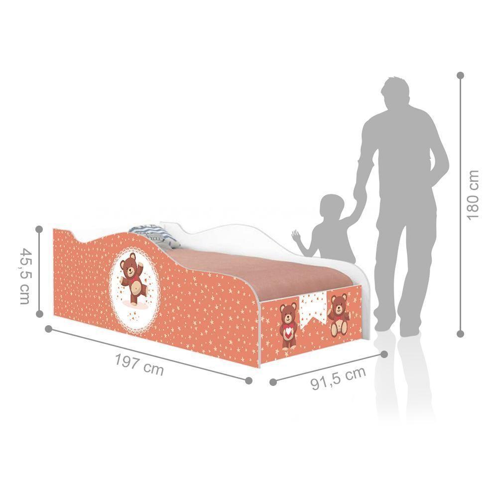 Cama Like Ursinho Carinhoso Solteiro Com Colchão - 5