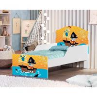 Mini Cama Pirata Do Mar Com Colchão