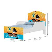 Mini Cama Pirata Do Mar Com Colchão - 6