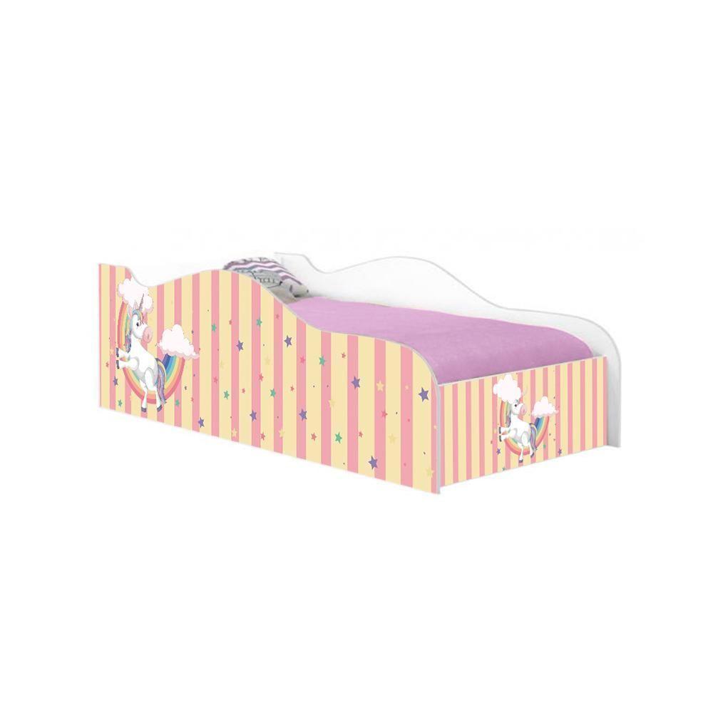 Mini Cama Fun Unicórnio Meigo Infantil Com Colchão - 3