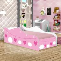 Mini Cama Fun Nuvens Meninas Infantil Com Colchão - 1