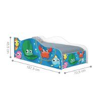 Mini Cama Fun Fundo Do Mar Peixes Infantil Com Colchão - 7