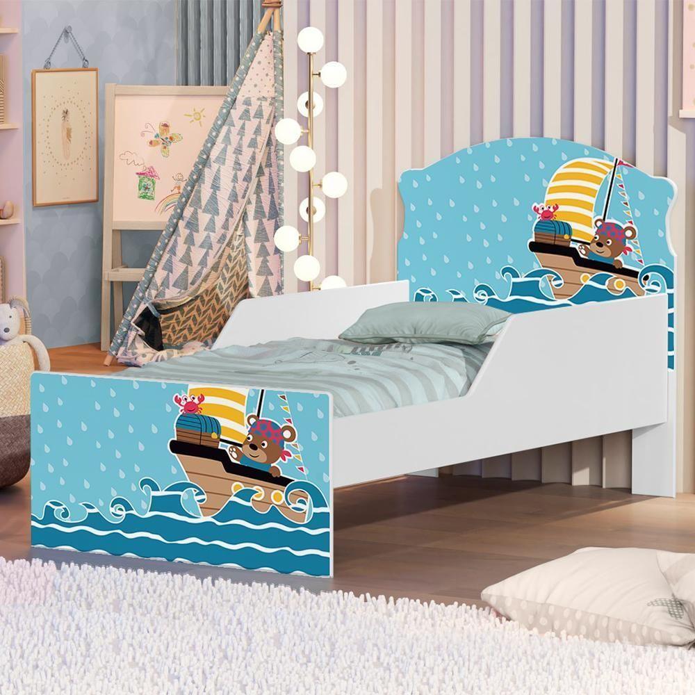 Mini Cama Ursinhos Pirata Com Colchão - 1
