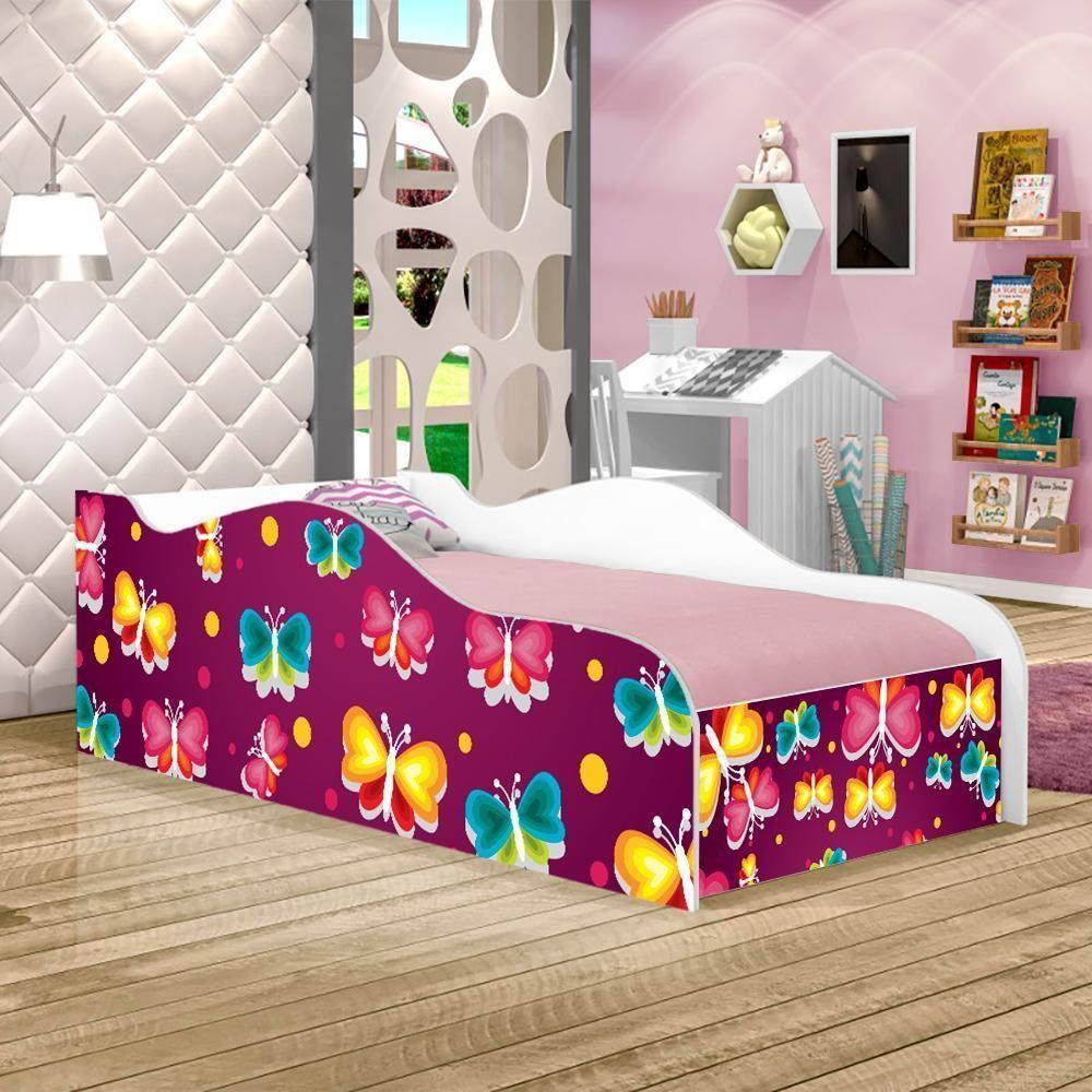 Cama Like Aquarela Dos Ursinhos Solteiro Com Colchão - 1