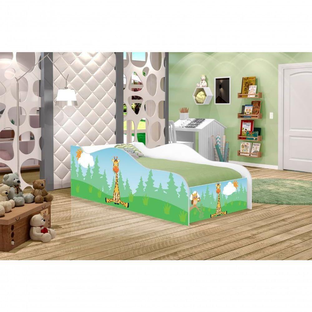 Mini Cama Fun Girafa E Coruja Infantil Com Colchão - 2