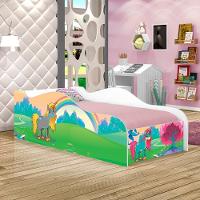 Mini Cama Fun Unicórnio Feliz Infantil Com Colchão - 1
