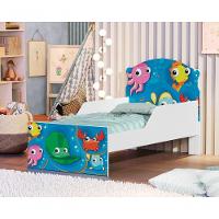 Mini Cama Fundo Do Mar Peixes Com Colchão - 4