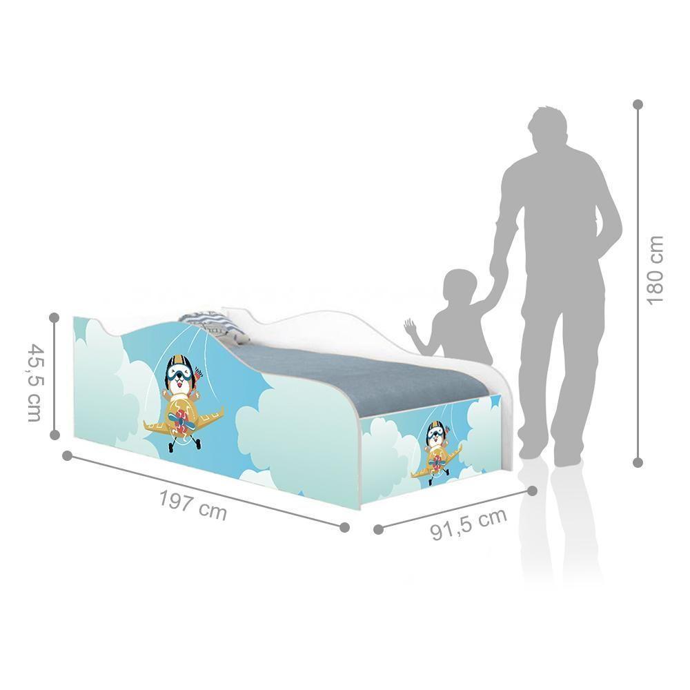 Cama Like Aviãozinho Solteiro Com Colchão - 3