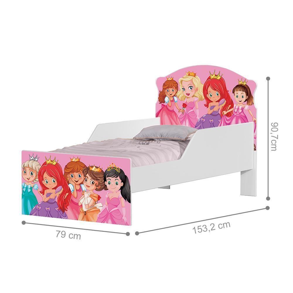 Mini Cama Princesas Com Colchão - 4