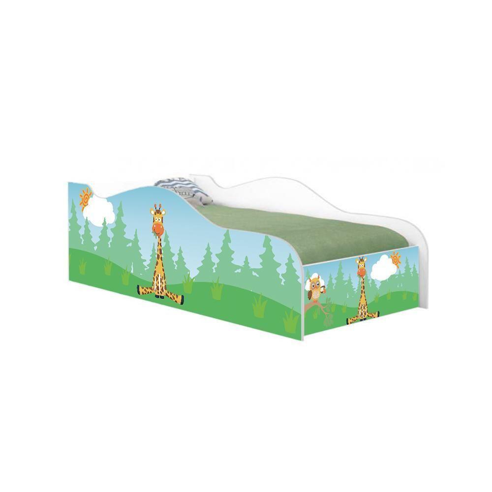 Cama Fun Girafa E Coruja Solteiro Com Colchão - 5