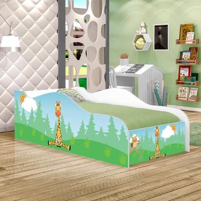 Cama Fun Girafa E Coruja Solteiro Com Colchão