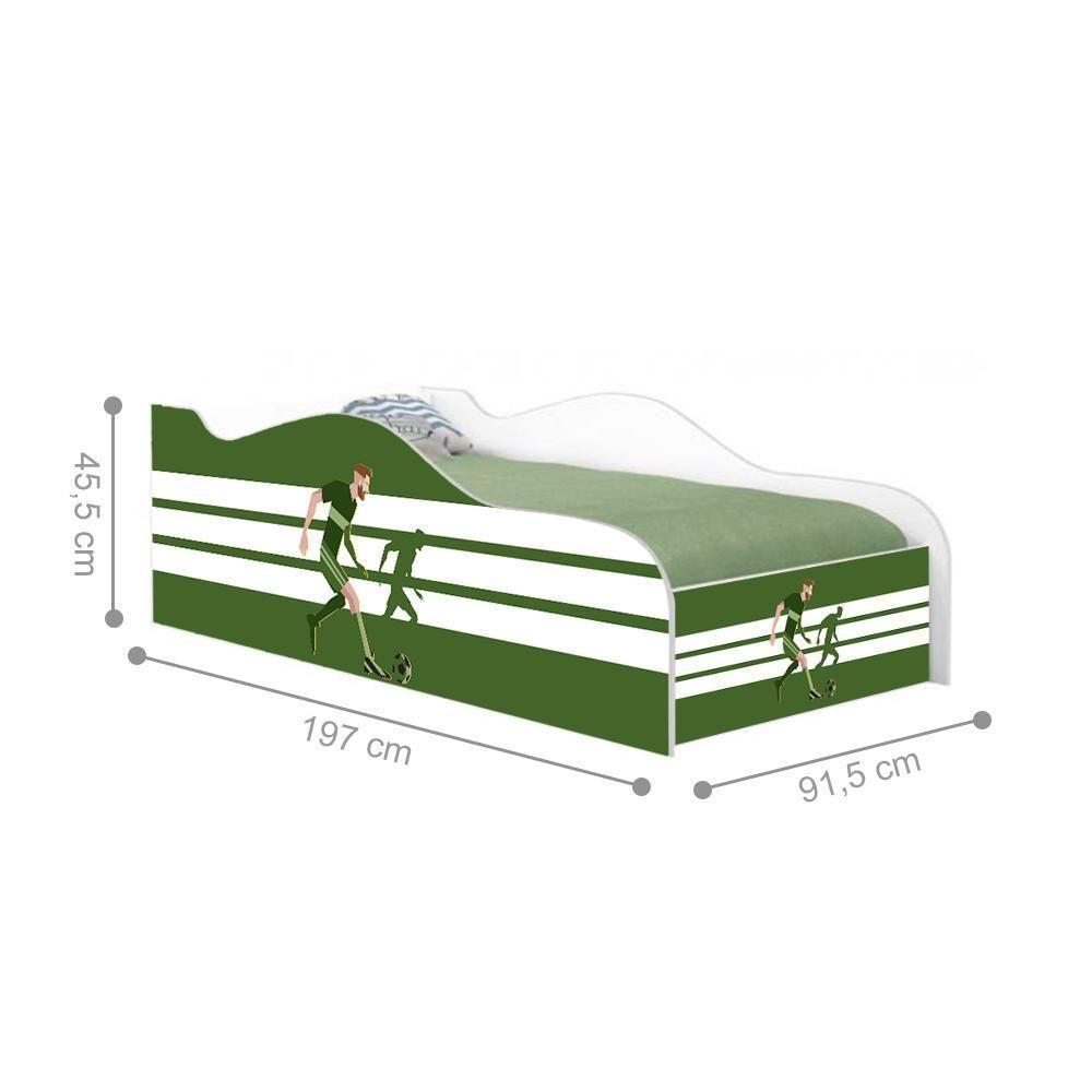 Cama Like Atacante Futebol Solteiro Com Colchão - 3