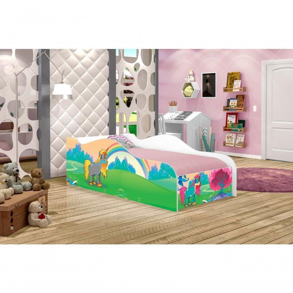 Cama Like Paraiso Unicórnio Solteiro Com Colchão - 4