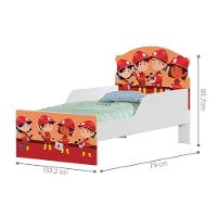 Mini Cama Tropa Bombeiros Com Colchão - 4