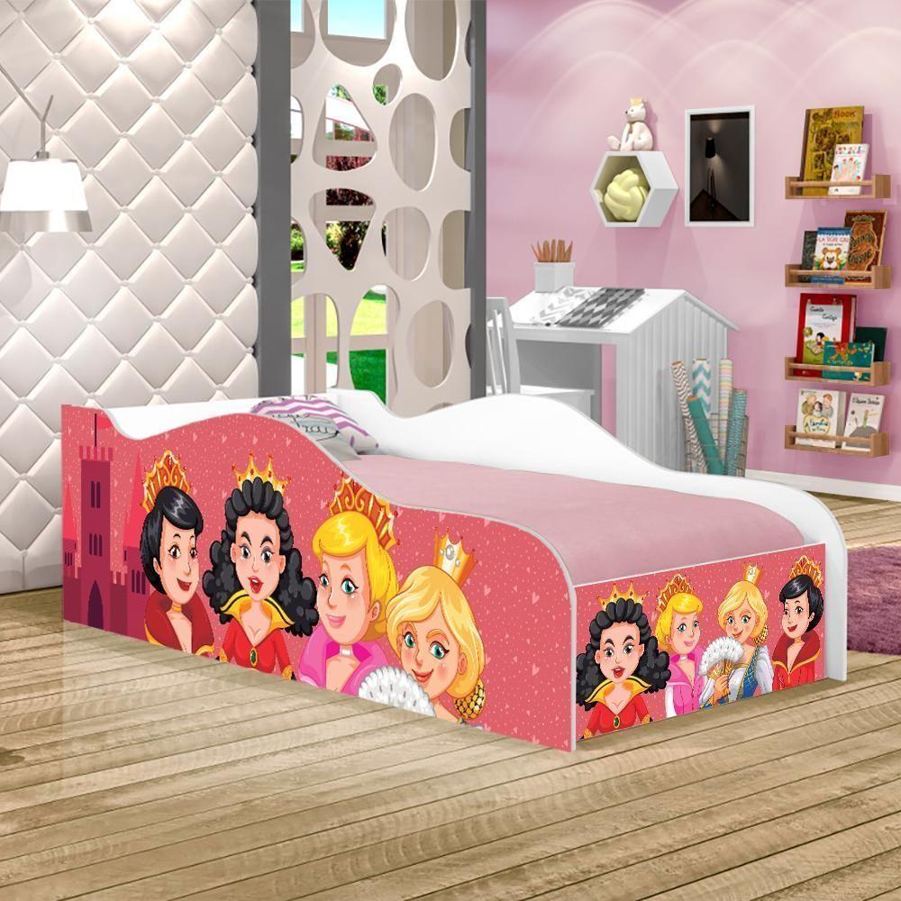 Cama Fun Princesas Medievais Solteiro Com Colchão - 1