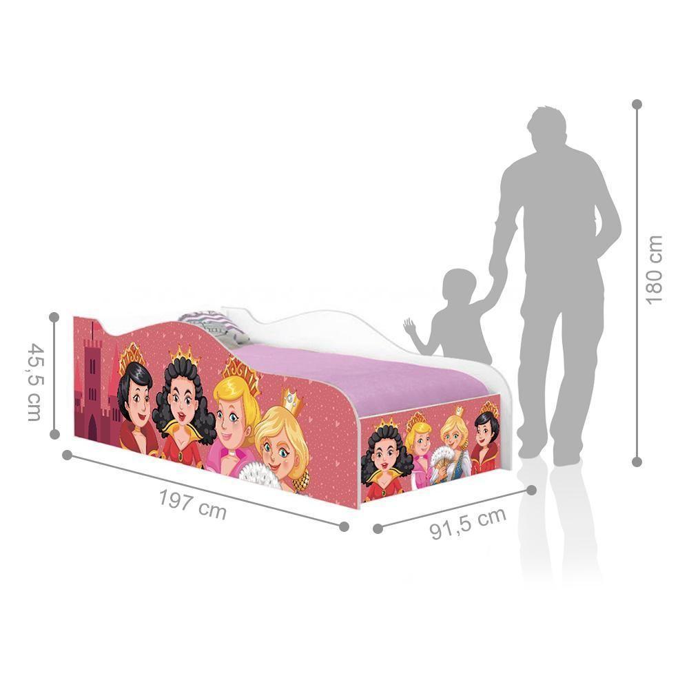 Cama Fun Princesas Medievais Solteiro Com Colchão - 3