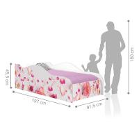 Cama Fun Rosas Solteiro Com Colchão - 2