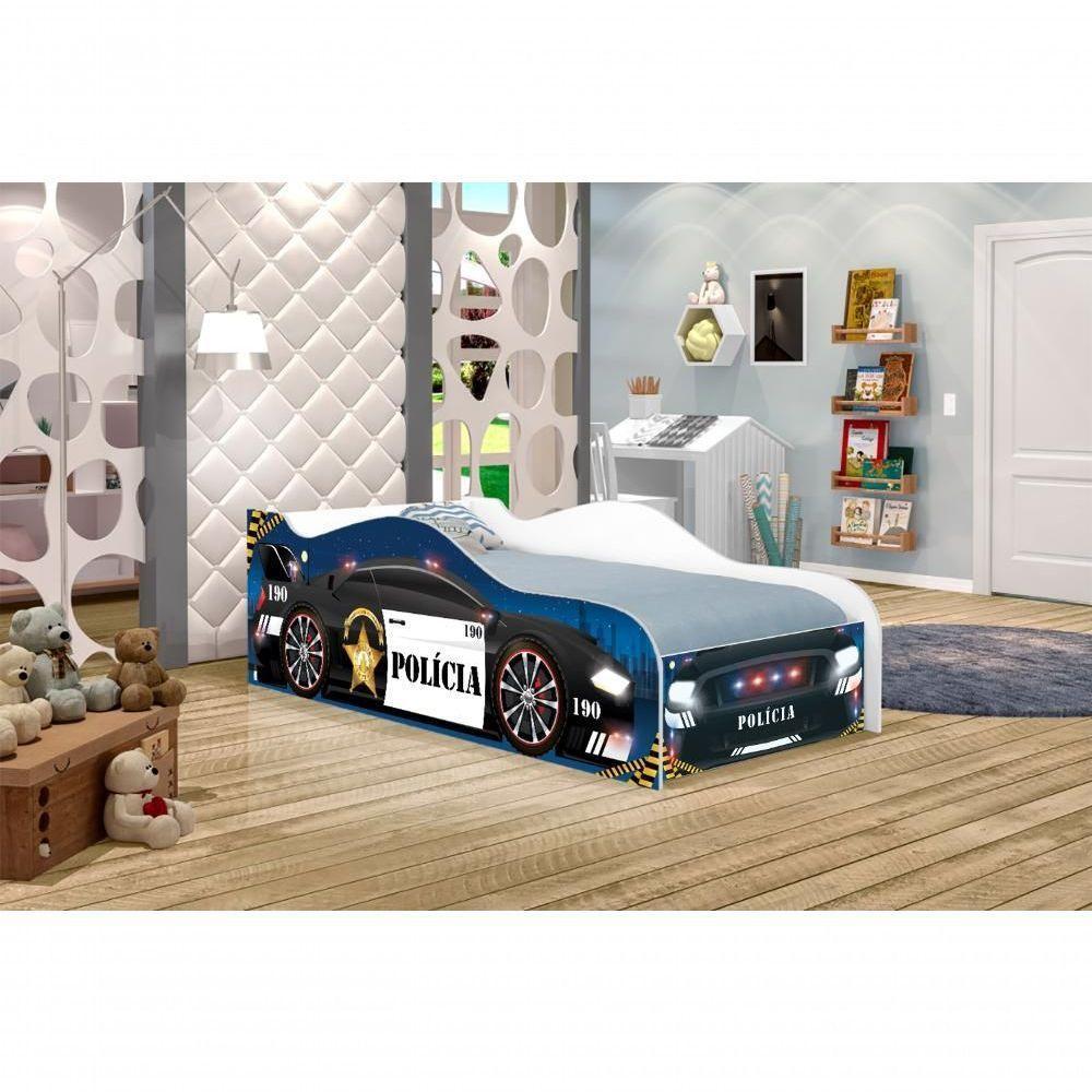 Cama Carro Polícia Kids Infantil - 2