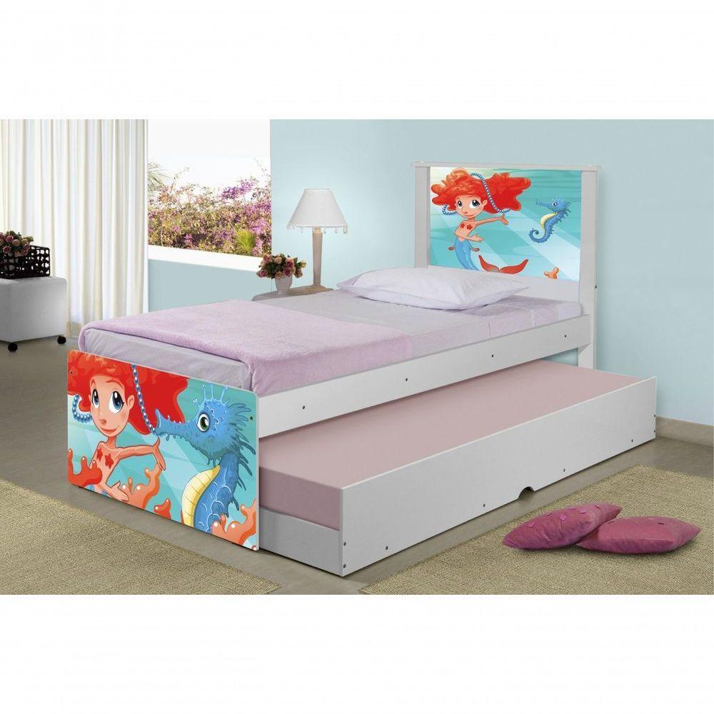 Bicama Sereia Ruiva Com Colchões - 1